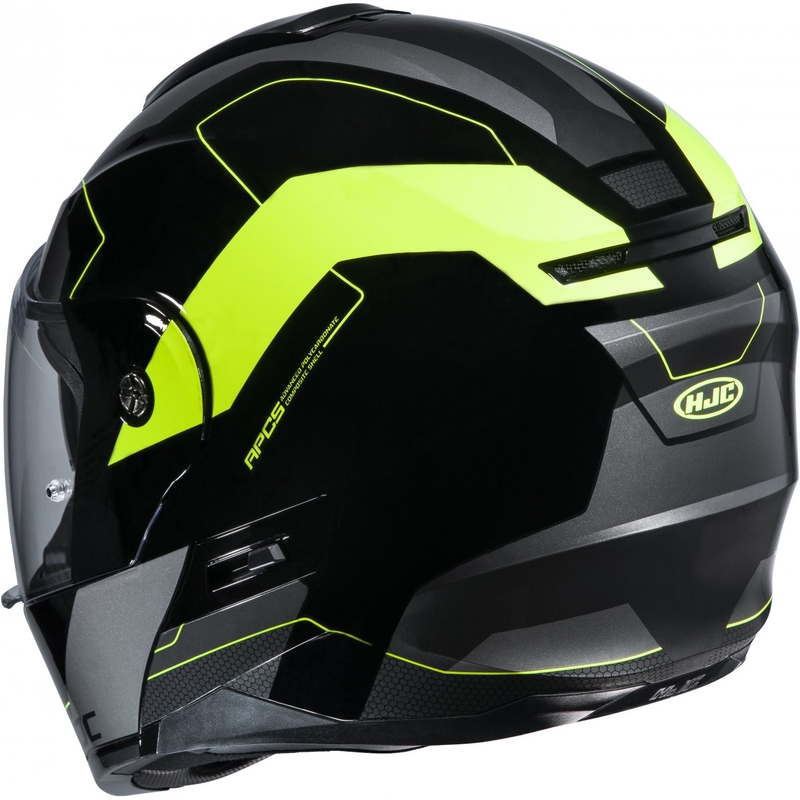 Odklápacia prilba na motocykel HJC C80 Rox MC4H čierno-sivo-fluorescenčno žltá