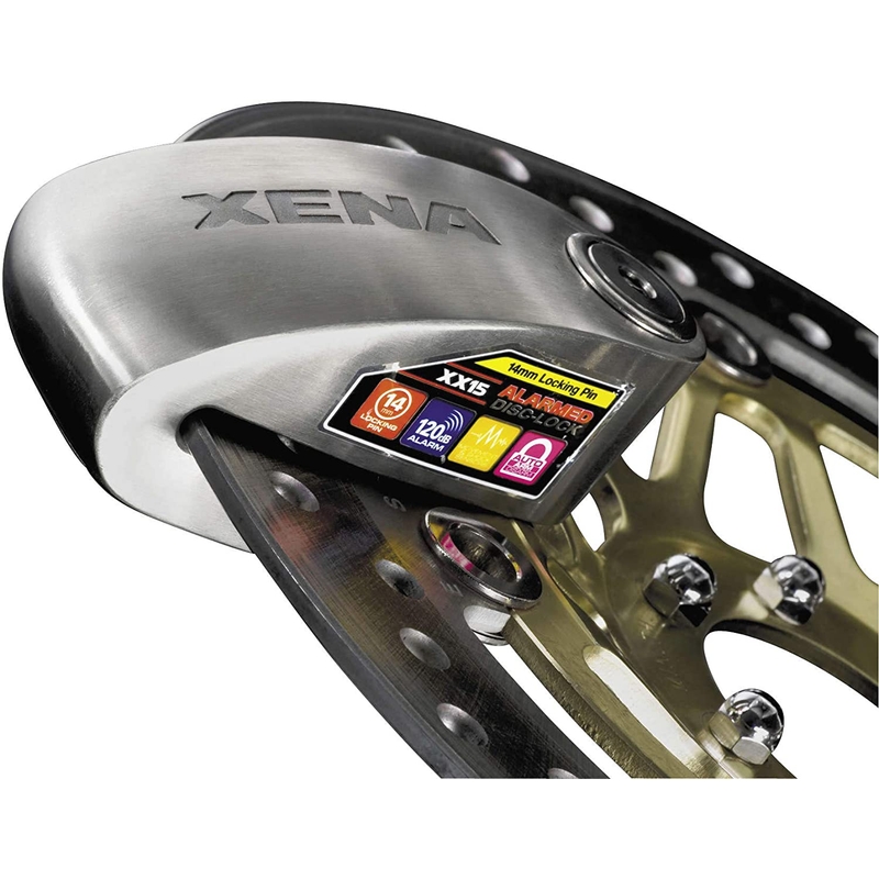 Zámok na kotúčovú brzdu XENA XX15 Bluetooth strieborný