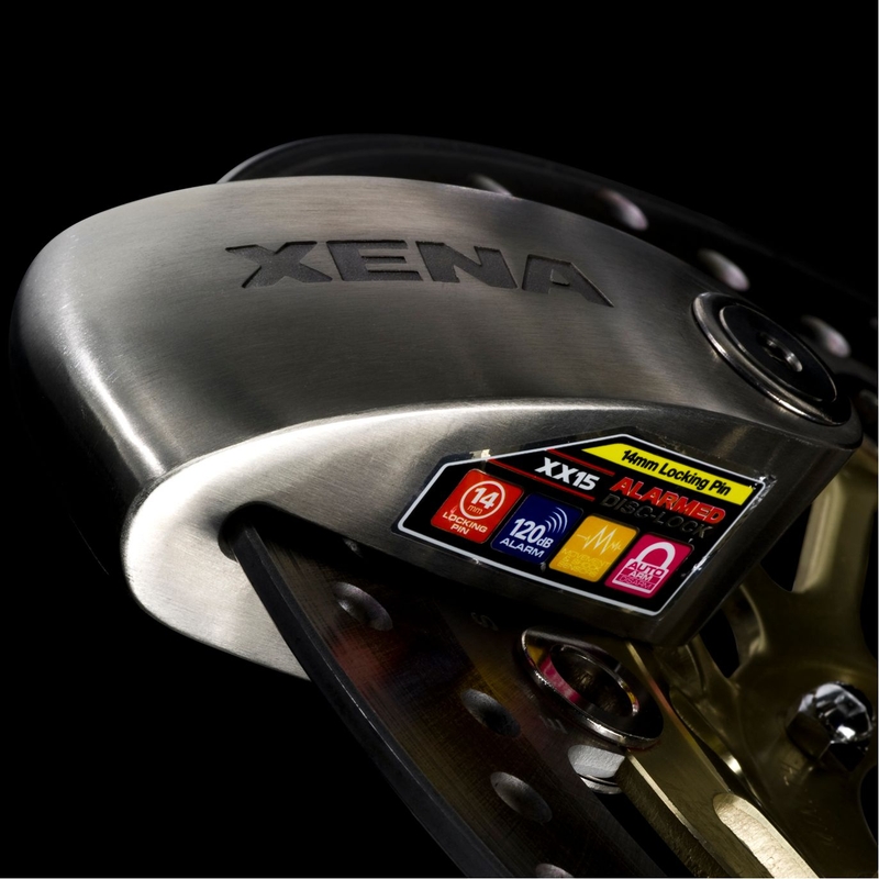 Zámok na kotúčovú brzdu XENA XX15 Bluetooth strieborný