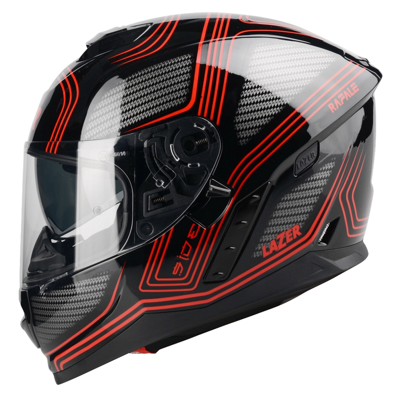 Integrálna prilba na motocykel Lazer Rafale Darkside čierno-sivo-červená