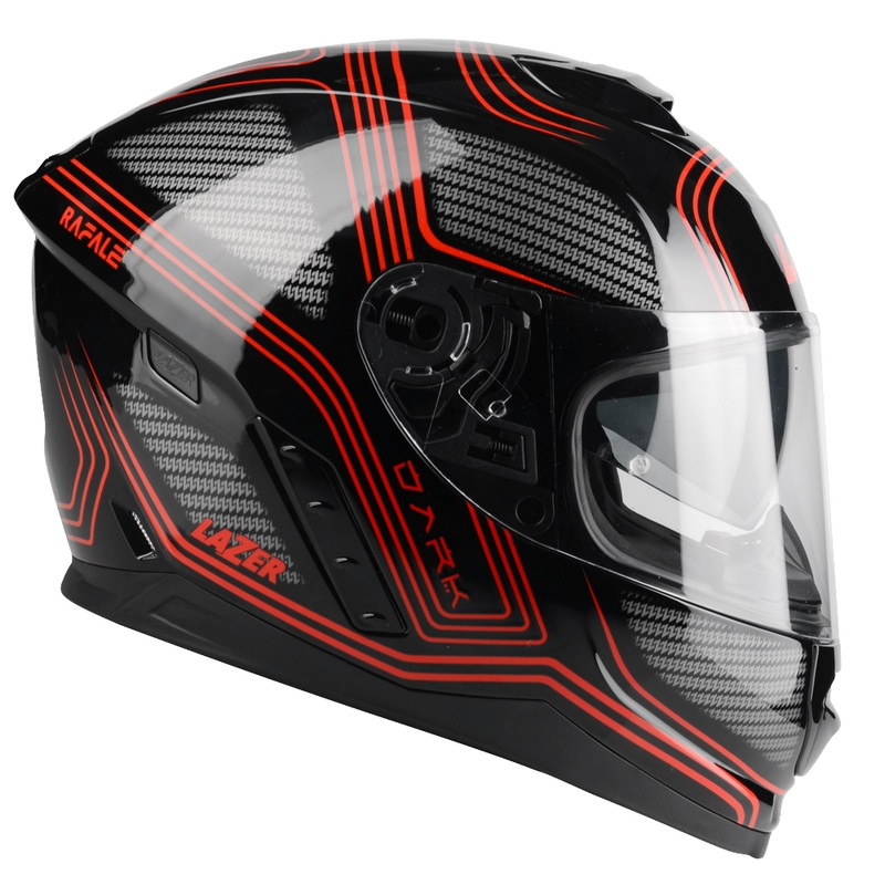 Integrálna prilba na motocykel Lazer Rafale Darkside čierno-sivo-červená