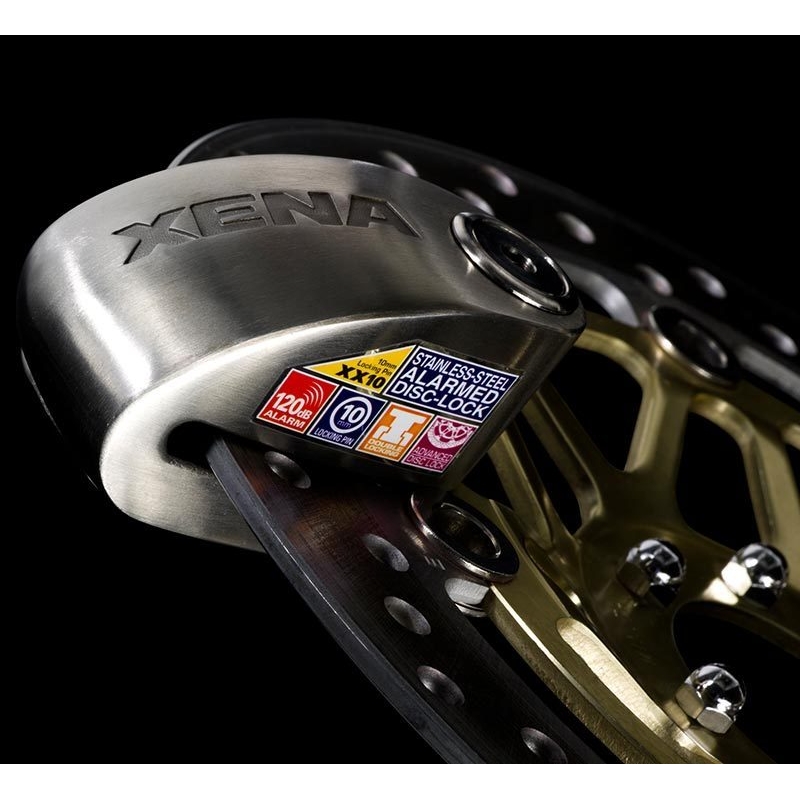 Zámok na kotúčovú brzdu XENA XX10 strieborný