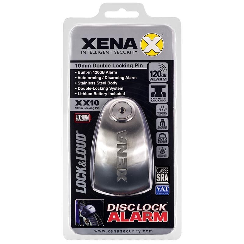 Zámok na kotúčovú brzdu XENA XX10 strieborný