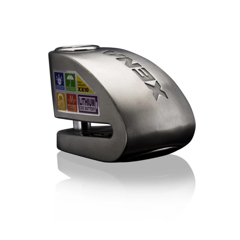 Zámok na kotúčovú brzdu XENA XX10 strieborný