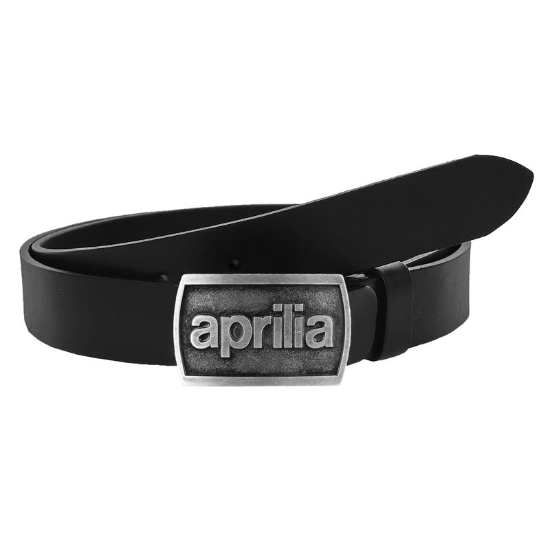 Kožený moto opasok so sponou Aprilia