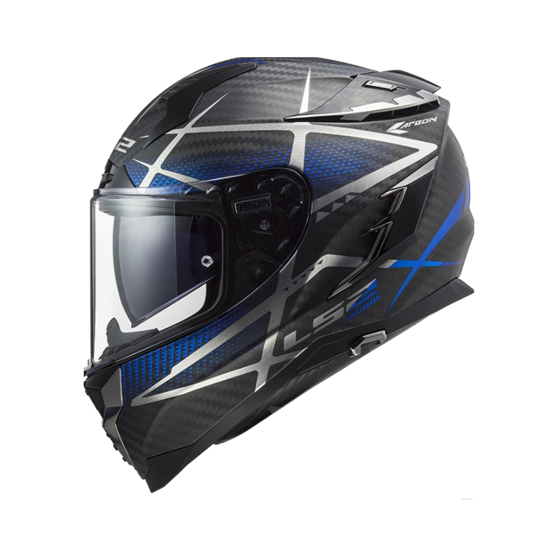 Integrálna prilba na motocykel LS2 FF327 Challenger C Konic čierno-sivo-modrá výpredaj