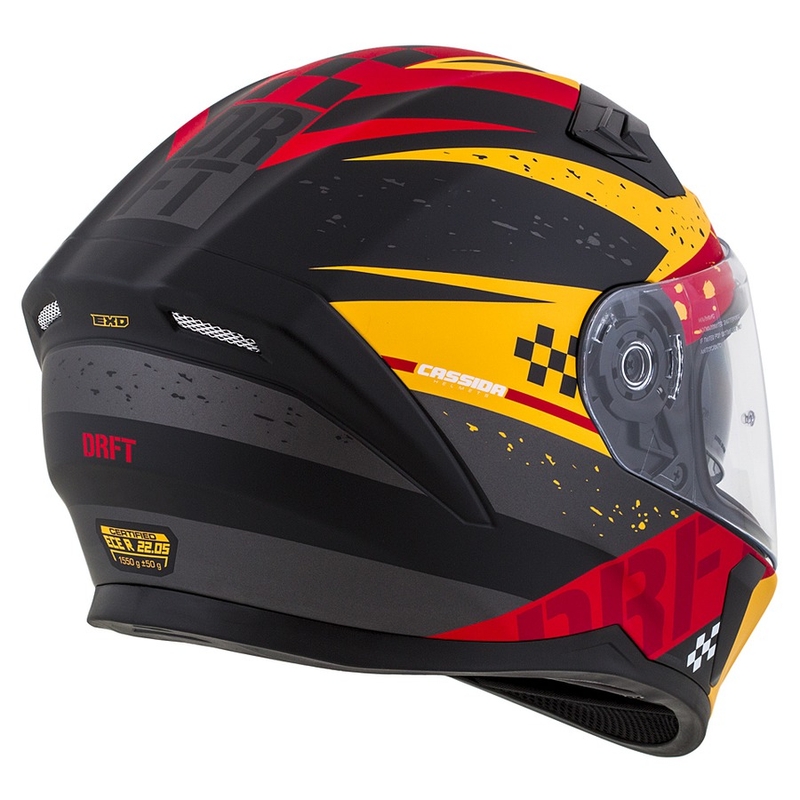 Integrálna prilba na motocykel Cassida Integral 3.0 DRFT oranžovo-fluo červená