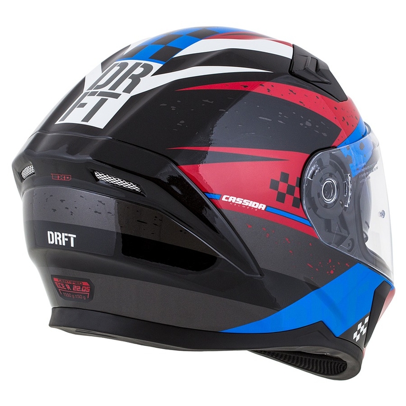 Integrálna prilba na motocykel Cassida Integral 3.0 DRFT červeno-perleťovo modrá