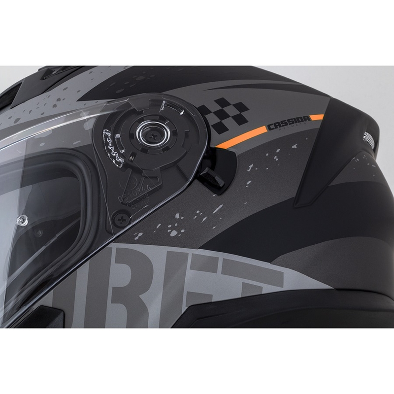 Integrálna prilba na motocykel Cassida Integral 3.0 DRFT matne šedo-čierno-oranžová