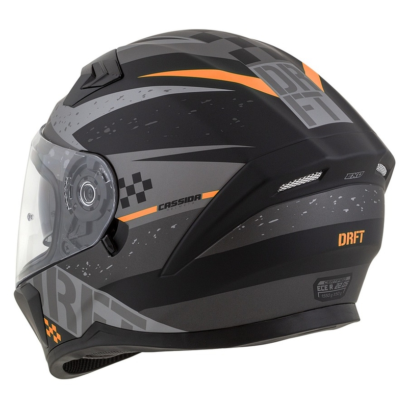 Integrálna prilba na motocykel Cassida Integral 3.0 DRFT matne šedo-čierno-oranžová