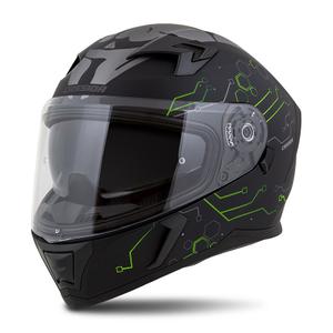 Integrálna prilba na motocykel Cassida 3.0 Hack zeleno-čierna matná