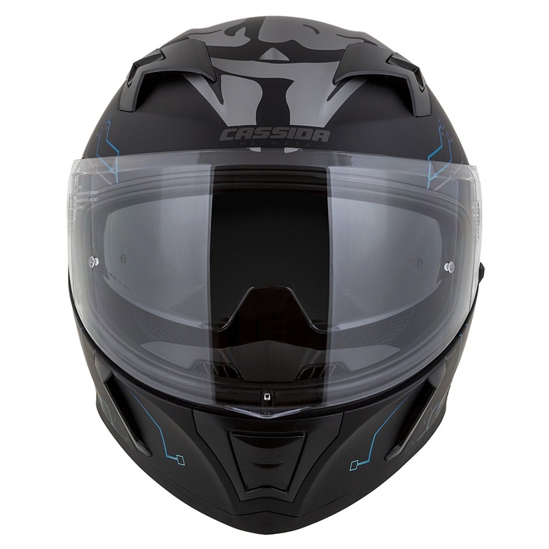 Integrálna prilba na motocykel Cassida 3.0 Hack modro-čierna matná