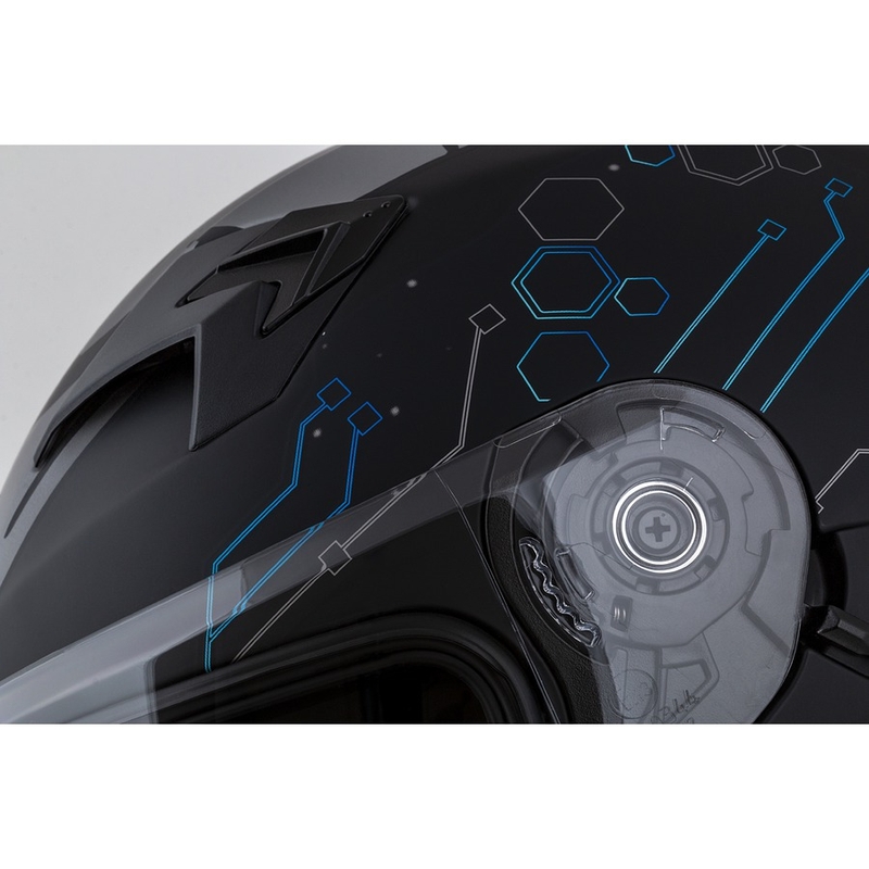 Integrálna prilba na motocykel Cassida 3.0 Hack modro-čierna matná
