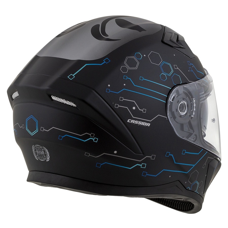 Integrálna prilba na motocykel Cassida 3.0 Hack modro-čierna matná
