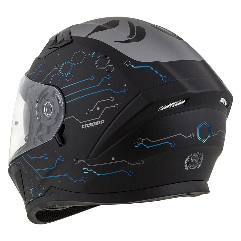 Integrálna prilba na motocykel Cassida 3.0 Hack modro-čierna matná