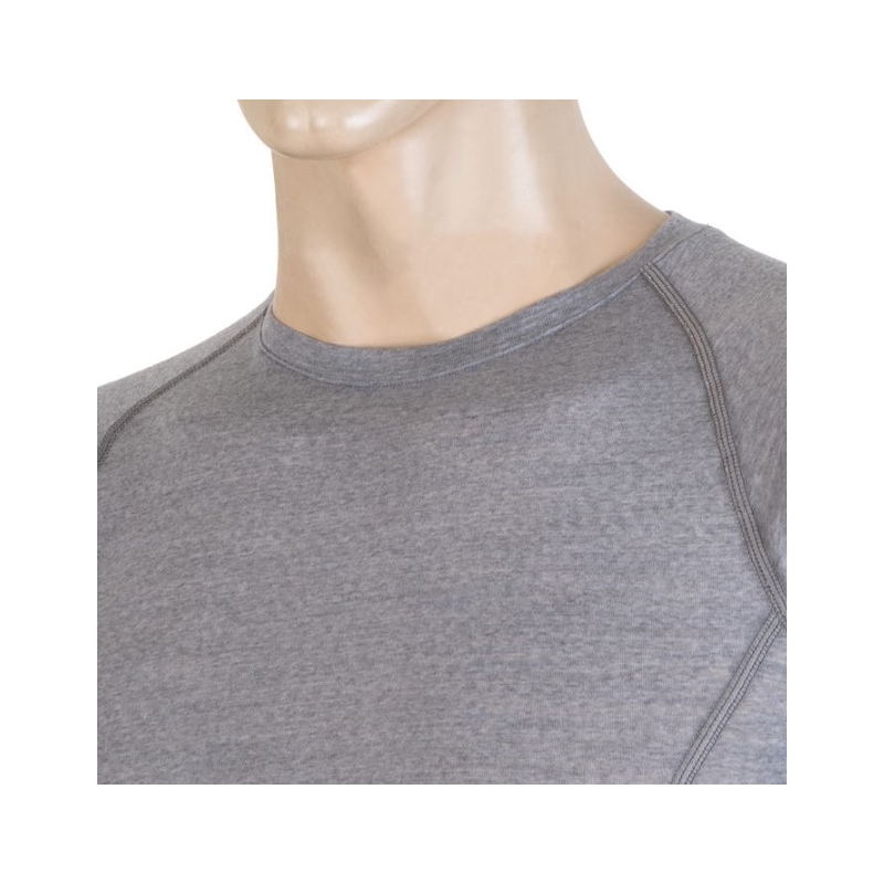 Pánske funkčné tričko Sensor Merino Active sivé - krátky rukáv výpredaj