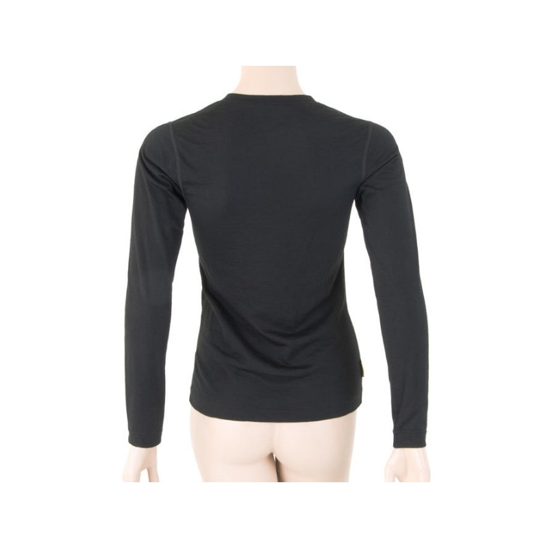 Dámske funkčné tričko Sensor Merino Active čierne - dlhý rukáv výpredaj