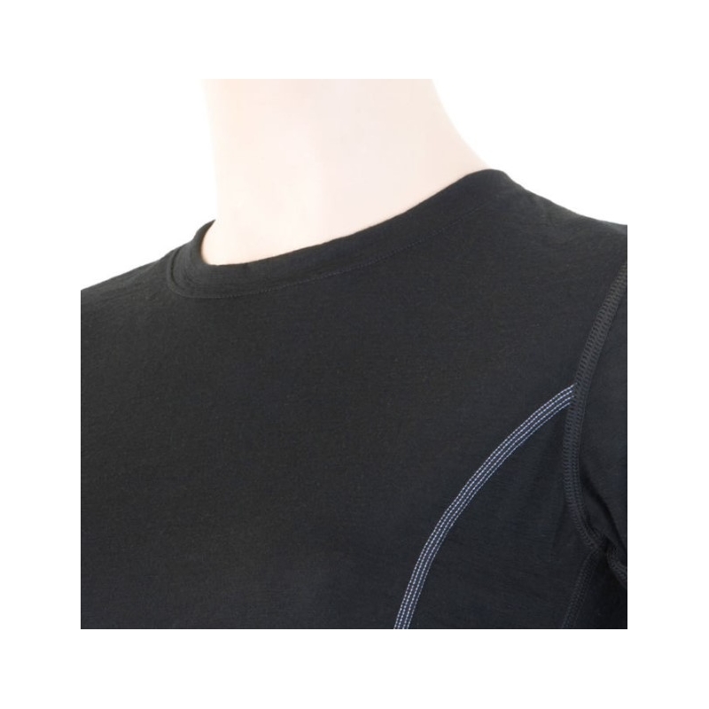 Dámske funkčné tričko Sensor Merino Active čierne - dlhý rukáv výpredaj