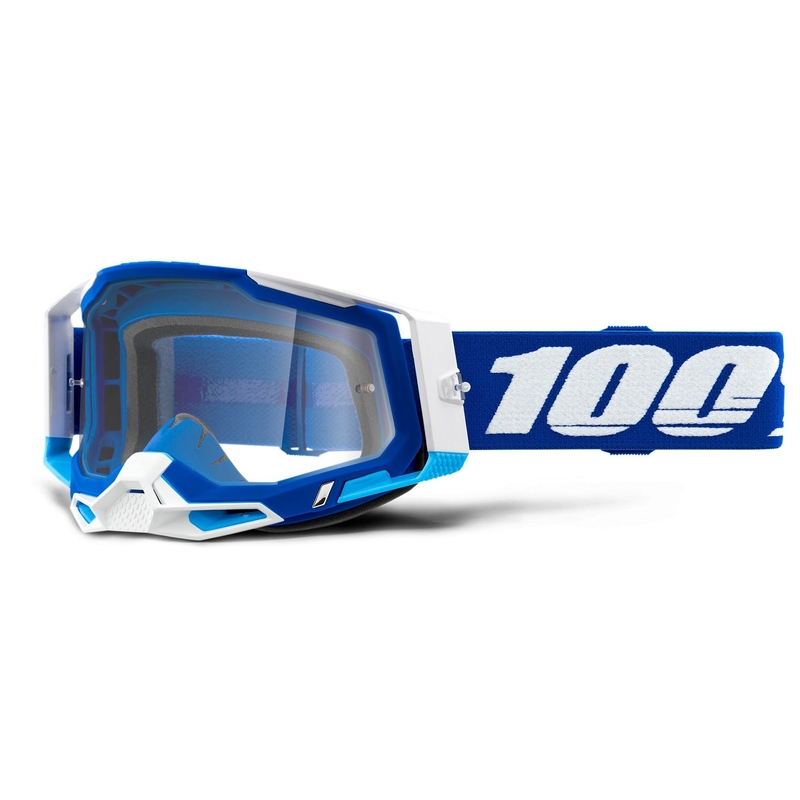 Motokrosové okuliare 100 % RACECRAFT 2 modré (číre plexisklo)