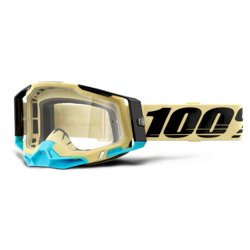Motokrosové okuliare 100 % RACECRAFT 2 žlté (číre plexisklo)