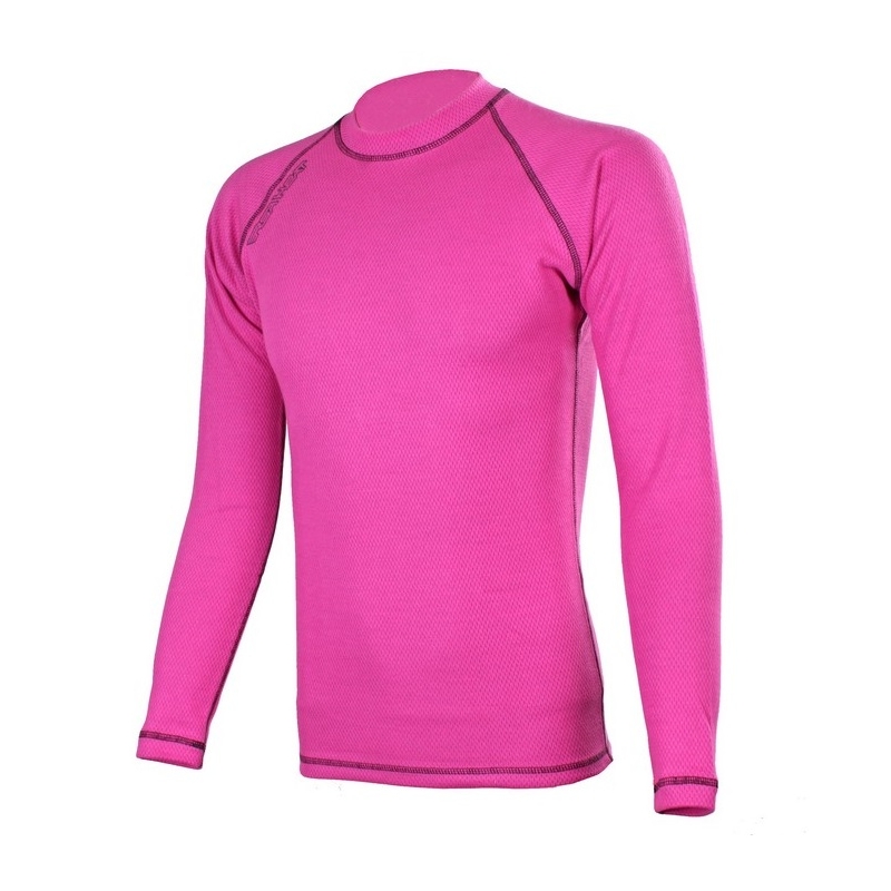 Termo tričko RSA Heat ružovo-čierne dlhý rukáv