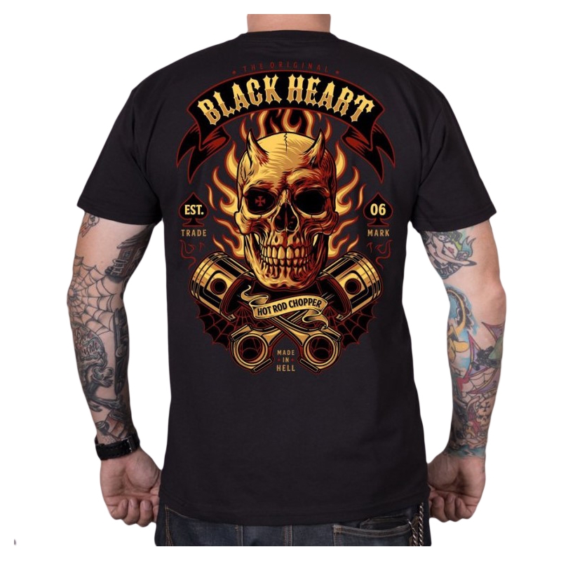 Pánske tričko Black Heart Hell Boy