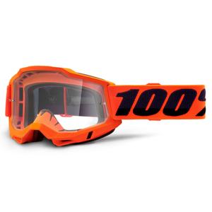 Motokrosové okuliare 100 % ACCURI 2 oranžové (číre plexisklo)