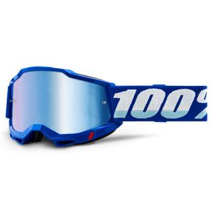 Motokrosové okuliare 100 % ACCURI 2 modré (modré zrkadlové plexisklo)