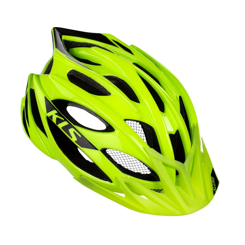 Cyklo prilba KELLYS Score 019 čierno-fluorescenčno žltá výpredaj
