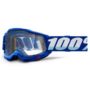 Motokrosové okuliare 100 % ACCURI 2 modré (dvojité číre plexisklo)