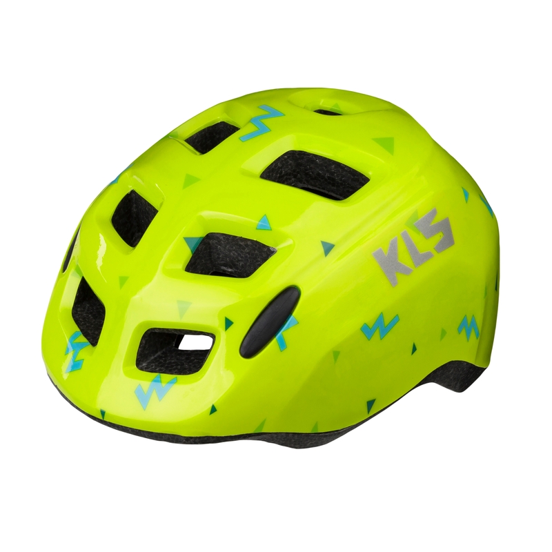 Detská cyklo prilba KELLYS Zigzag fluorescenčno žltá výpredaj