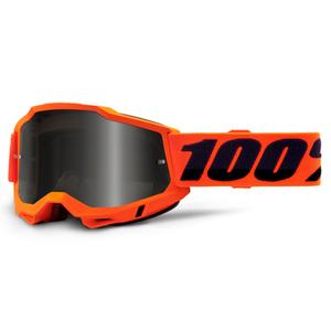 Motokrosové okuliare 100% ACCURI 2 oranžové (tmavé plexisklo)