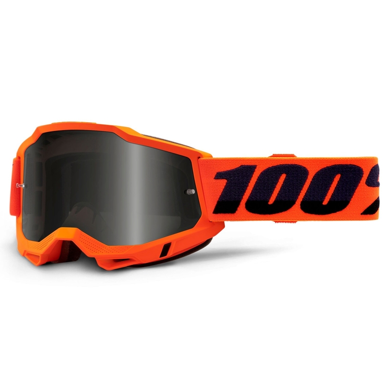 Motokrosové okuliare 100% ACCURI 2 oranžové (tmavé plexisklo)