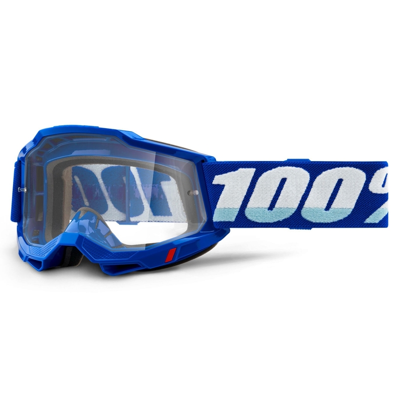 Motokrosové okuliare 100% ACCURI 2 OTG modré (číre plexisklo)