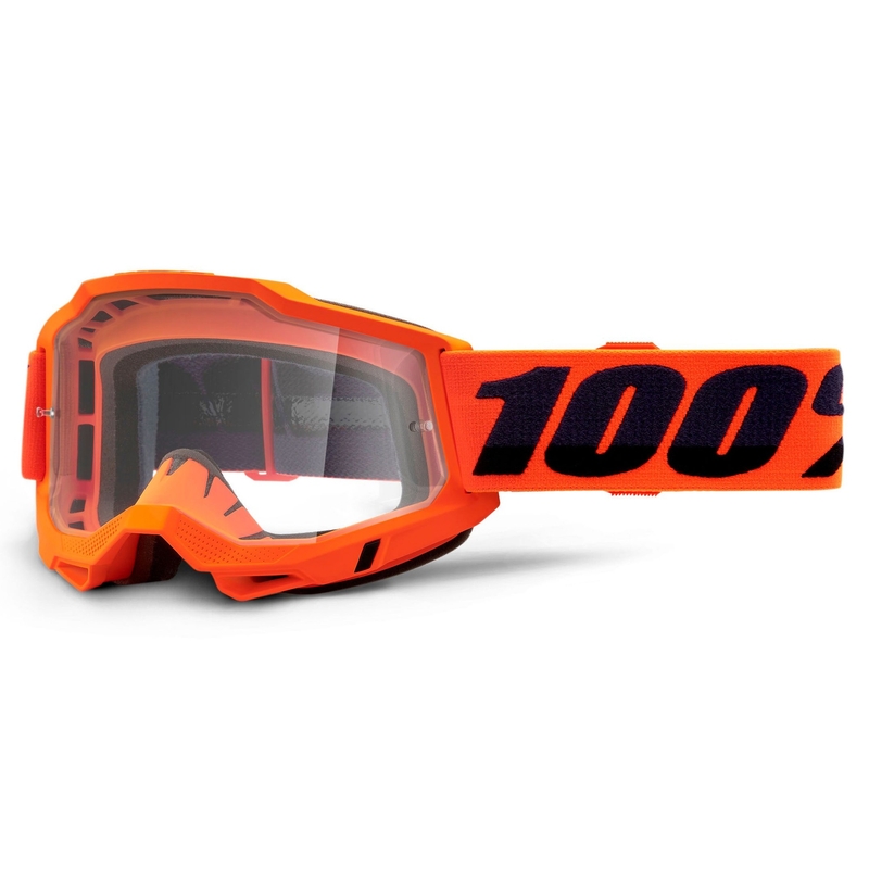 Motokrosové okuliare 100% ACCURI 2 OTG oranžové (číre plexisklo) výpredaj