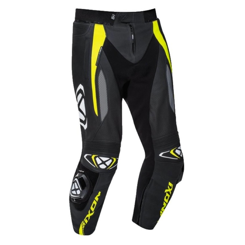 Nohavice na motocykel IXON Vortex Pant 2 čierno-fluorescenčno žlté výpredaj