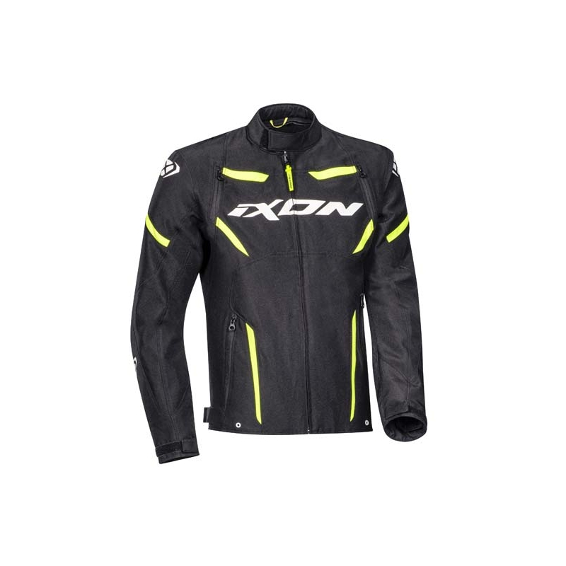 Bunda na motocykel IXON Striker čierno-fluorescenčno žltá výpredaj