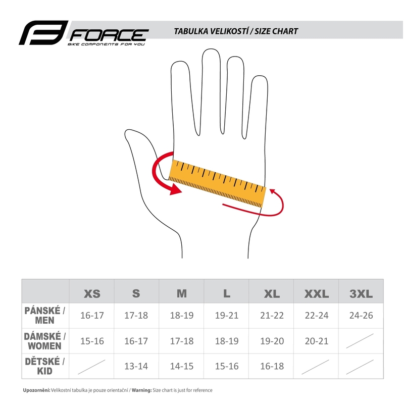 Rukavice FORCE GRIP čierno-fluorescenčno žlté výpredaj