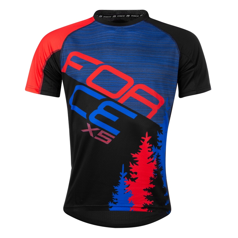 Dres FORCE MTB X5 modro-červený výpredaj