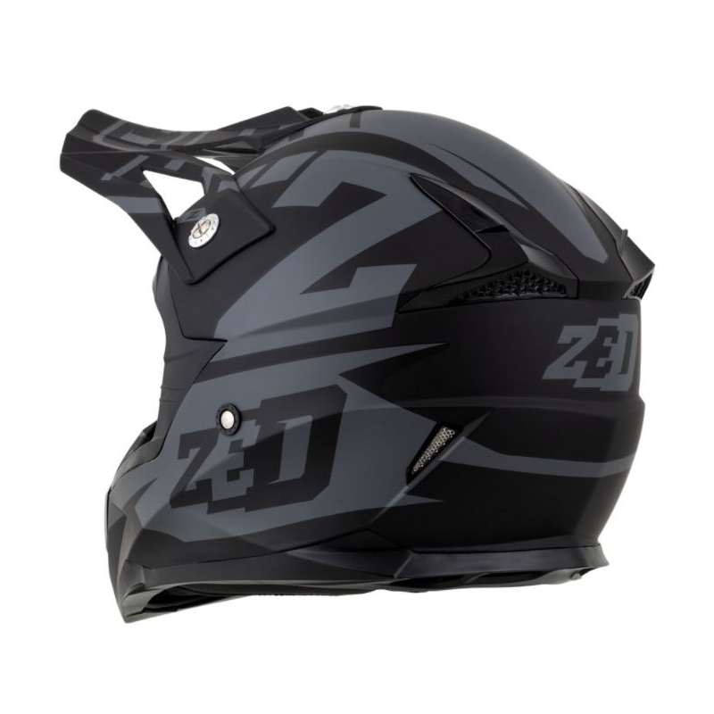 Motokrosová prilba ZED X1.9 čierno-sivá matná