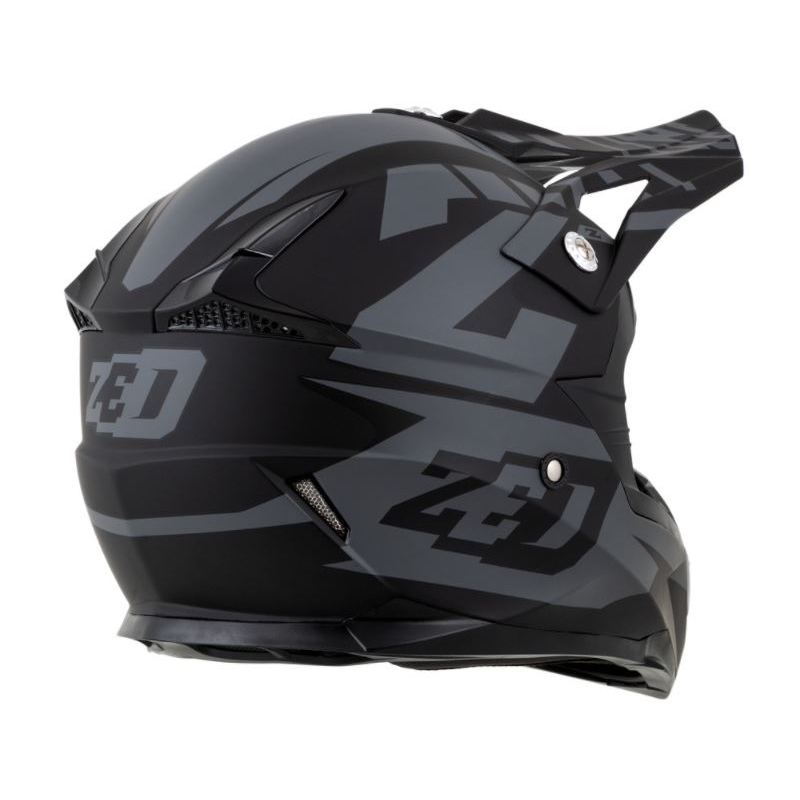 Motokrosová prilba ZED X1.9 čierno-sivá matná