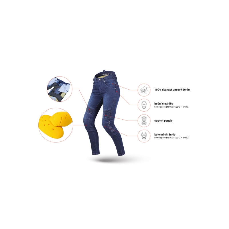 Dámske jeansy Street Racer Spike II Slim fit CE modré