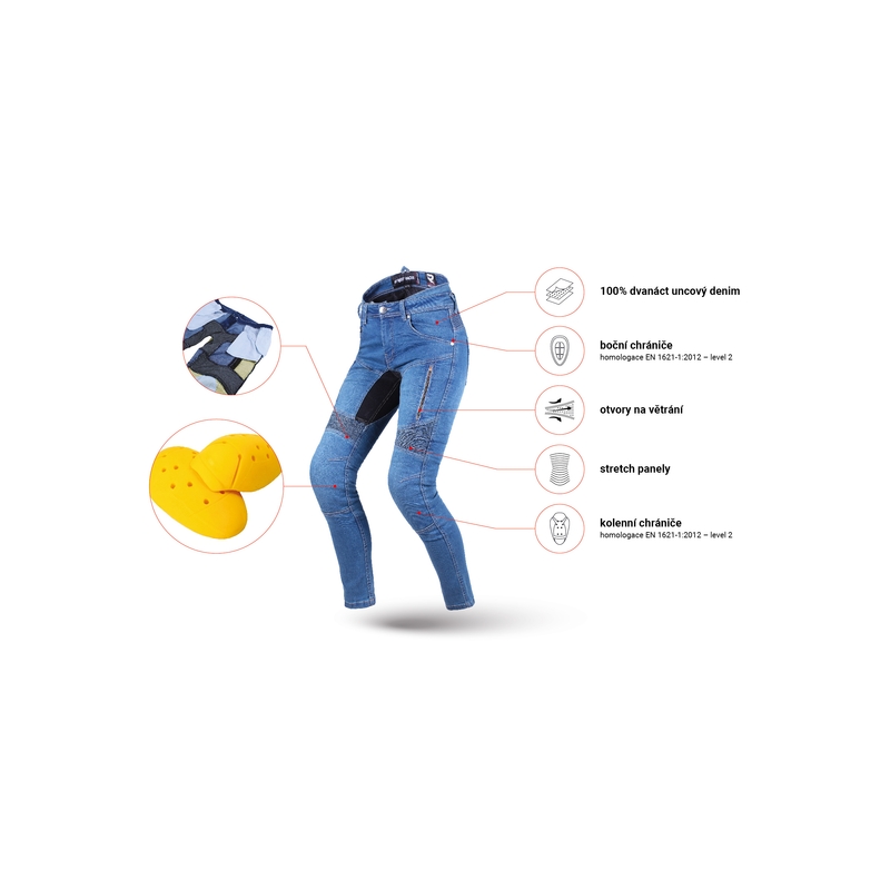 Dámske jeansy Street Racer Stretch II Slim fit CE modré