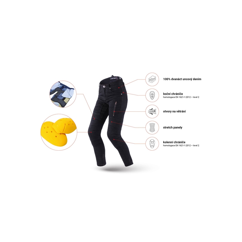 Dámske jeansy Street Racer Stretch II Slim fit CE čierne