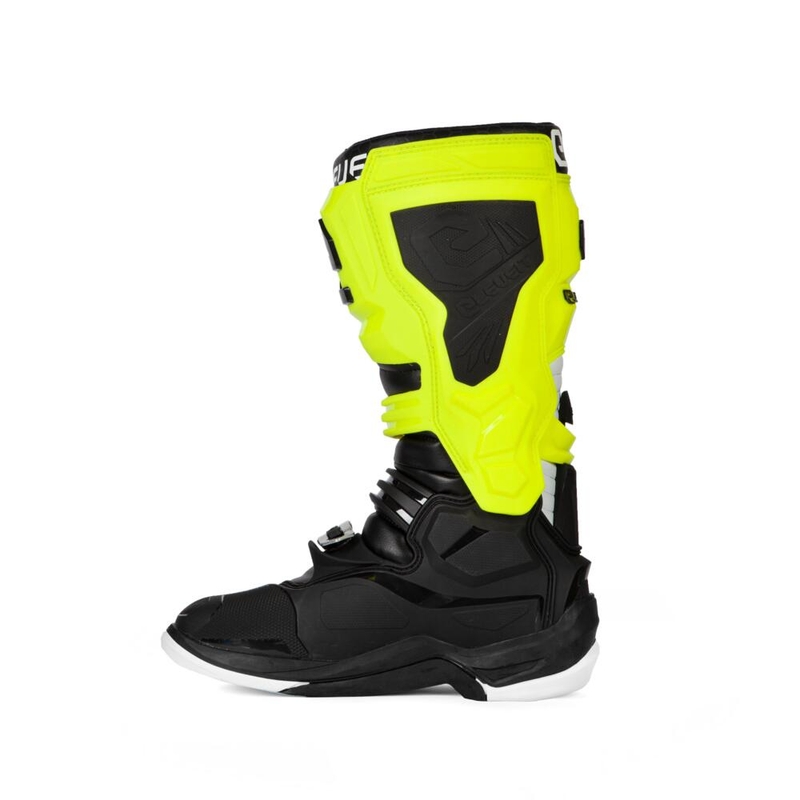 Čižmy na motocykel Eleveit X-Legend čierno-fluo žlto-biele výpredaj