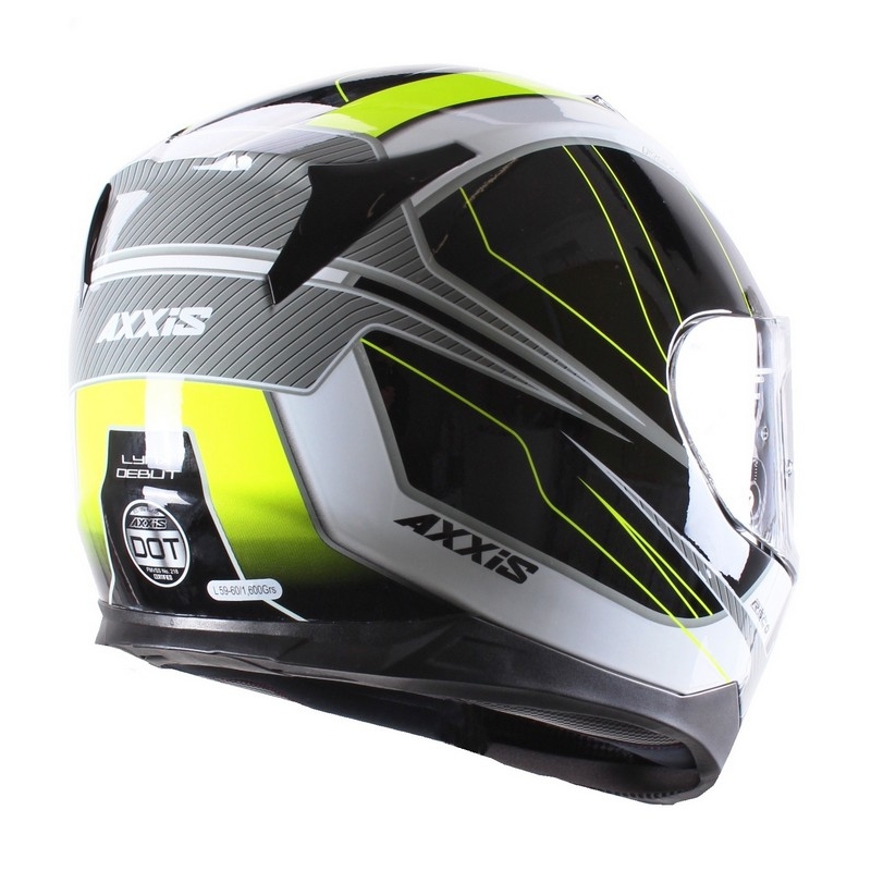 Prilba na motorku Axxis Debut čierno-fluo žltá