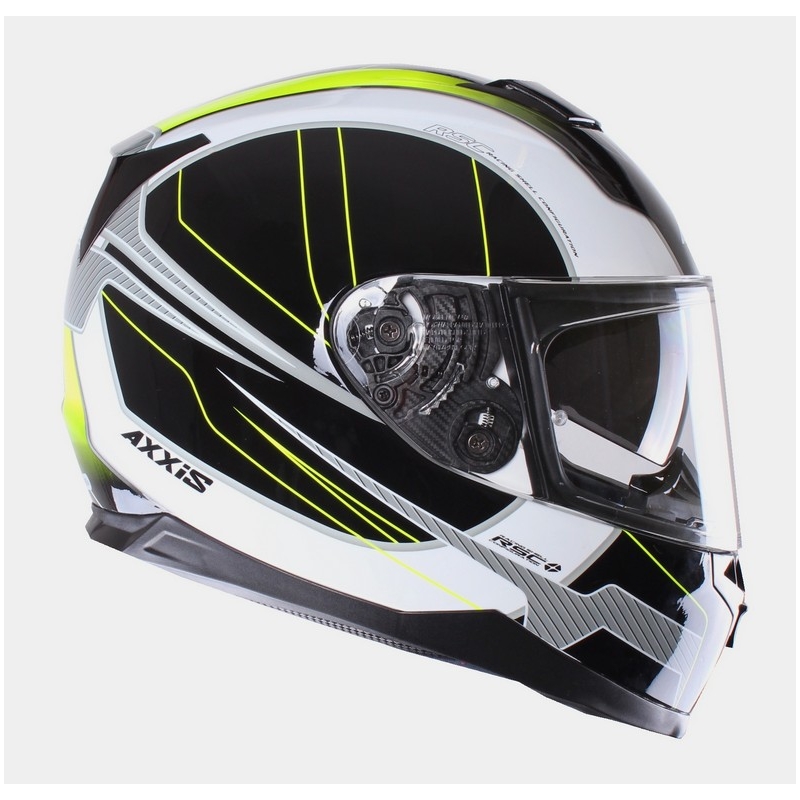 Prilba na motorku Axxis Debut čierno-fluo žltá