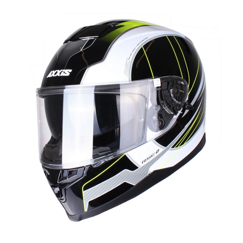 Prilba na motorku Axxis Debut čierno-fluo žltá
