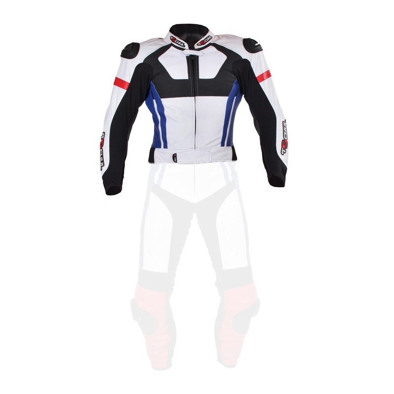 Pánska bunda Tschul 580 bielo-červeno-modro-čierna výpredaj