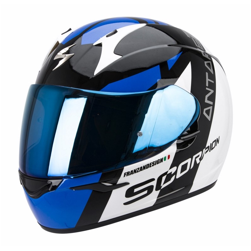 Prilba na moto Scorpion EXO-410 Air Antares čierno-modrá